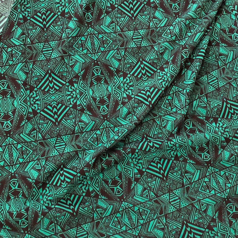 LuLaRoe Teal Patterned Cardigan - Picture 5 of 7